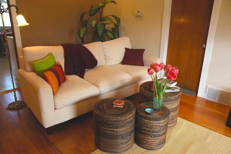 Warm inviting furnished suite interior